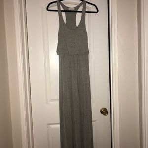 Light grey small racer back maxi dress